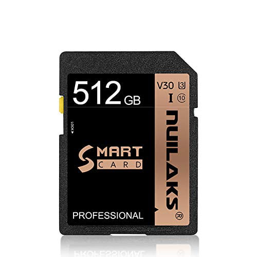 Filmmakers SD Card 512GB Flash Memory Card Class 10 High Speed Security Digital Memory Card for Vloggers Photographers and Other Card Devices 